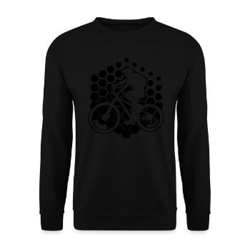 Cyclisme VTT Hommes VTT - Sweat-shirt Unisexe - noir - Devant - Alina (178cm) & Michal (187cm)