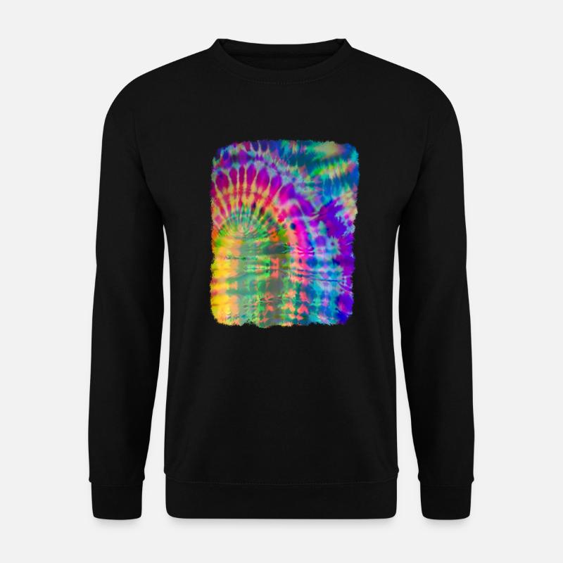 Tie Dye Batik - Unisex Pullover - Schwarz