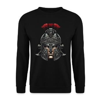 Roman Legionnaires Ancient Rome Roman Empire - Unisex Sweatshirt - black - Front - Alina (178cm) & Michal (187cm)