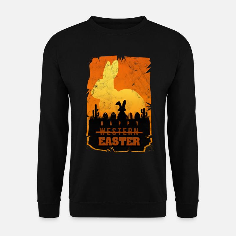 Easter Western Retro Parody - Unisex Sweatshirt - black