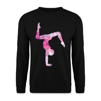 Gymnastik und Turnen - Unisex Pullover - Schwarz - Vorne - Alina (178cm) & Michal (187cm)