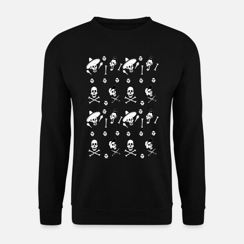skulls panel - Unisex Sweatshirt - black