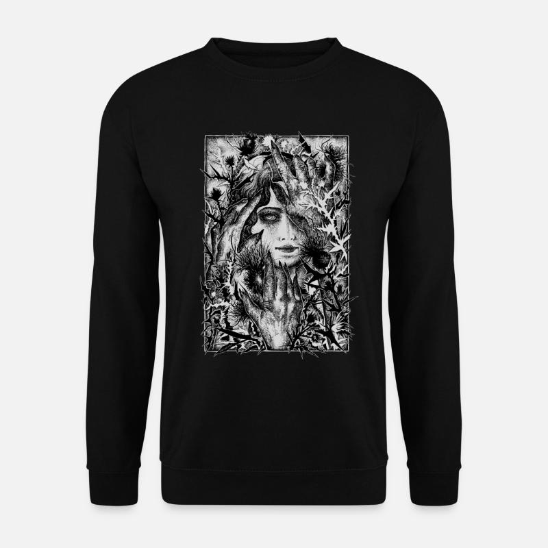 Thistle witch - Unisex Pullover - Schwarz