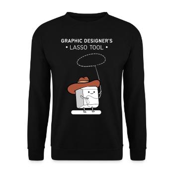 Designer Graphic Designer Designer Artist - Unisex Sweatshirt - black - Front - Alina (178cm) & Michal (187cm)