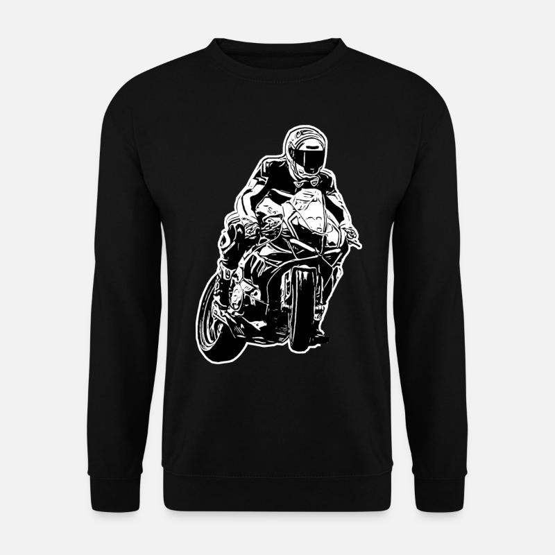 Motorrad Motorräder Motorradfahrer Biker Lifestyle - Unisex Pullover - Schwarz