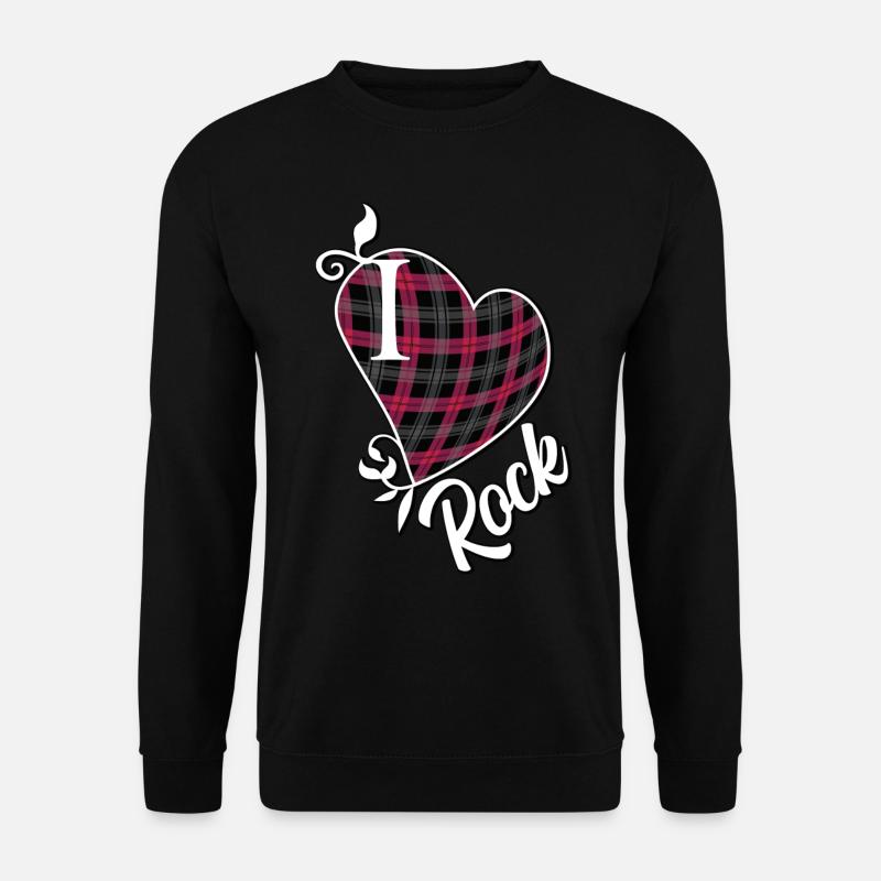 Ich liebe Rock - Unisex Pullover - Schwarz