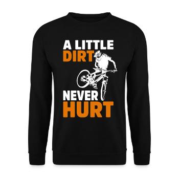 Mountainbike Mtb Downhill-Fahrrad Radfahrer Biker - Unisex Pullover - Schwarz - Vorne - Alina (178cm) & Michal (187cm)