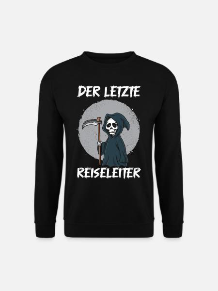 Der letzte Reiseleiter Sensenmann - Unisex Pullover - Schwarz