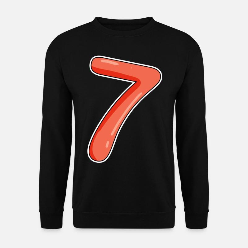 Seven - Unisex Sweatshirt - black