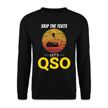 Opérateur radio amateur Fréquence des ondes radio - Sweat-shirt Unisexe - noir - Devant - Alina (178cm) & Michal (187cm)