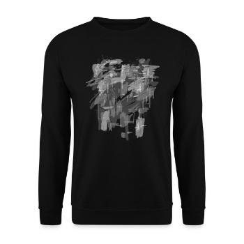 Gray background - Unisex Sweatshirt - black - Front - Alina (178cm) & Michal (187cm)