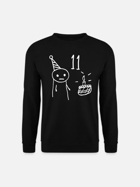11 Jahre alt - 11. Geburtstag lustiges Geschenk 11 Jahre alt - Unisex Pullover - Schwarz