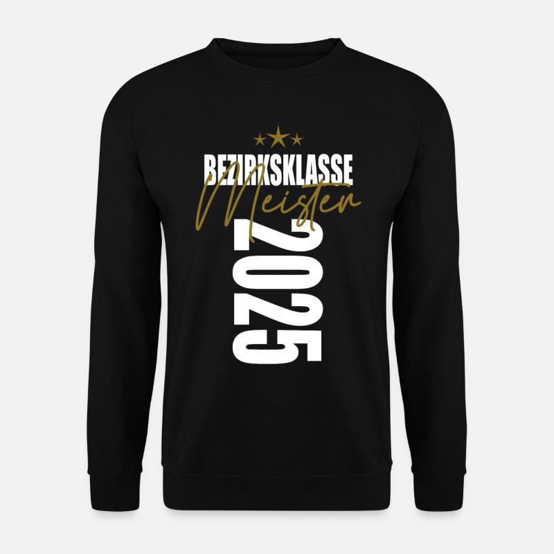 Meister Bezirksklasse 2025 Aufstiegstrikot - Unisex Pullover - Schwarz