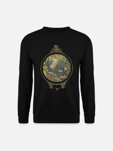 Then straight he flew like valiant knight - Unisex Pullover - Schwarz