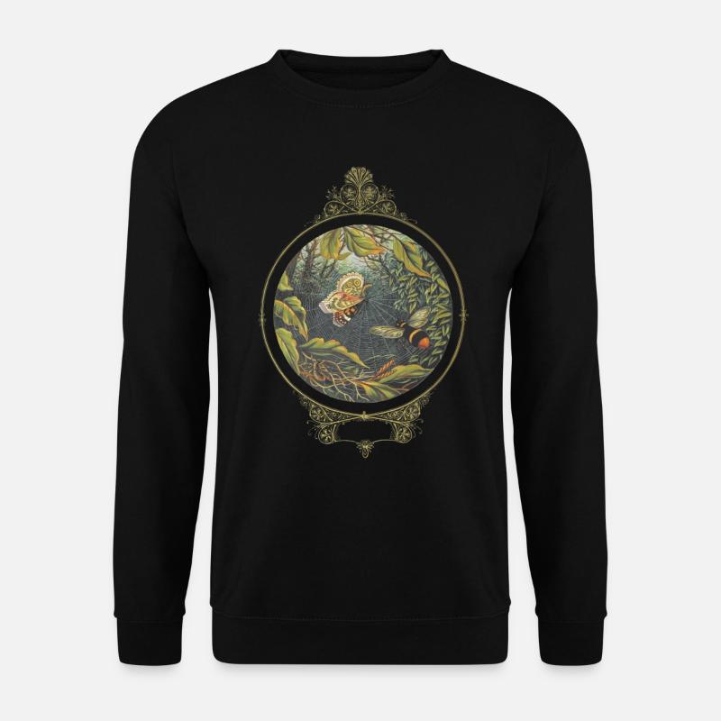 Then straight he flew like valiant knight - Unisex Pullover - Schwarz