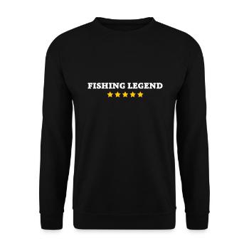 Légende de la pêche - Sweat-shirt Unisexe - noir - Devant - Alina (178cm) & Michal (187cm)