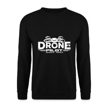 Drone Drones Drone Flight Drone Pilot 1993 - Sweat-shirt Unisexe - noir - Devant - Alina (178cm) & Michal (187cm)