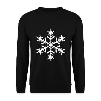 Schneestern - Unisex Pullover - Schwarz - Vorne - Alina (178cm) & Michal (187cm)