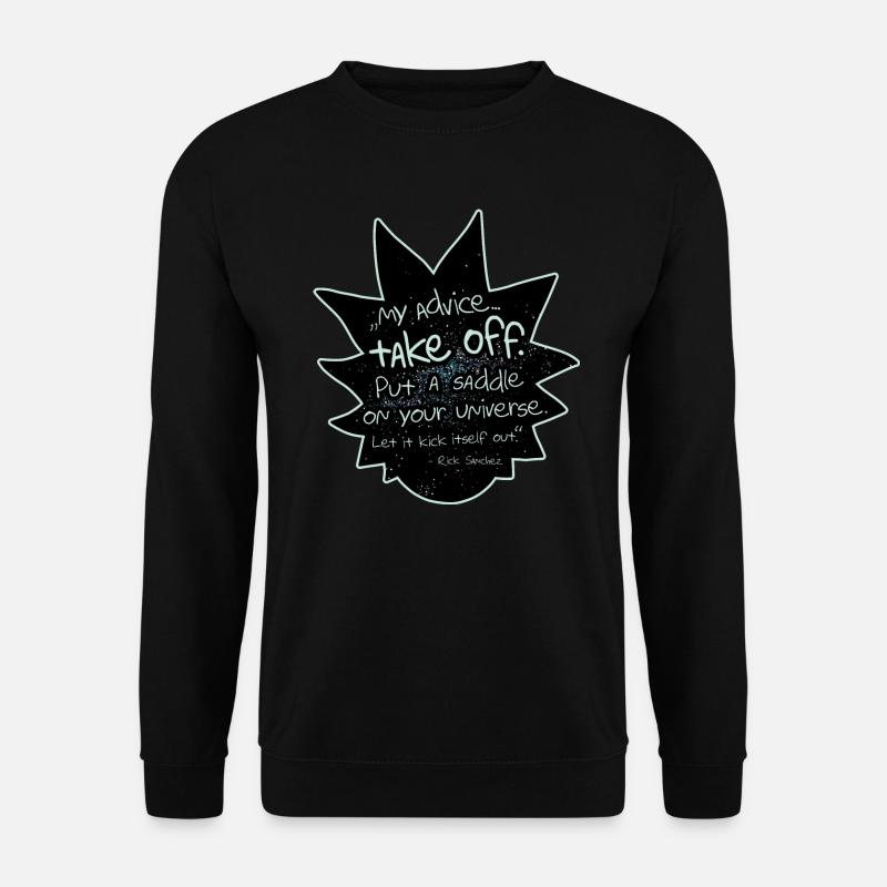 Rick and Morty Advice Let It Kick Itself Out - Unisex Pullover - Schwarz