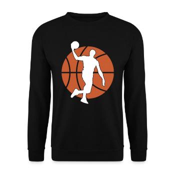 Basketball Graphique De Basket Ball Evolution - Sweat-shirt Unisexe - noir - Devant - Alina (178cm) & Michal (187cm)