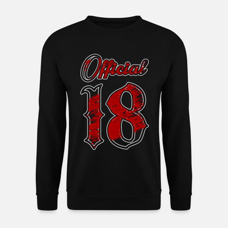 Offiziell 18 Jahre - Unisex Pullover - Schwarz