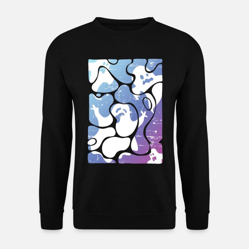 Halloween Geister - Unisex Pullover - Schwarz