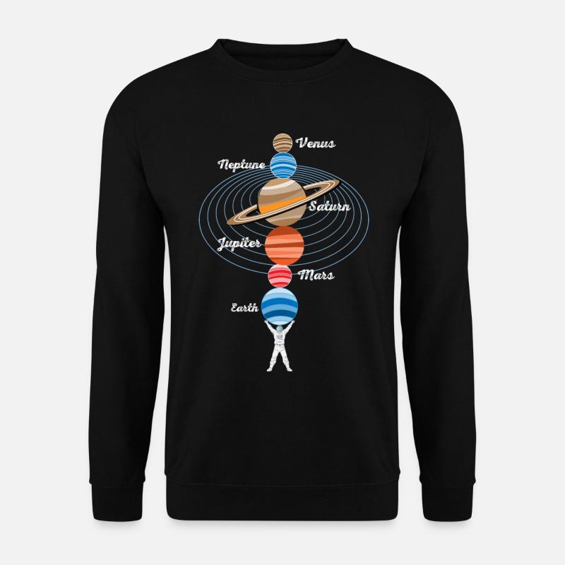 Starker Astronaut - Unisex Pullover - Schwarz