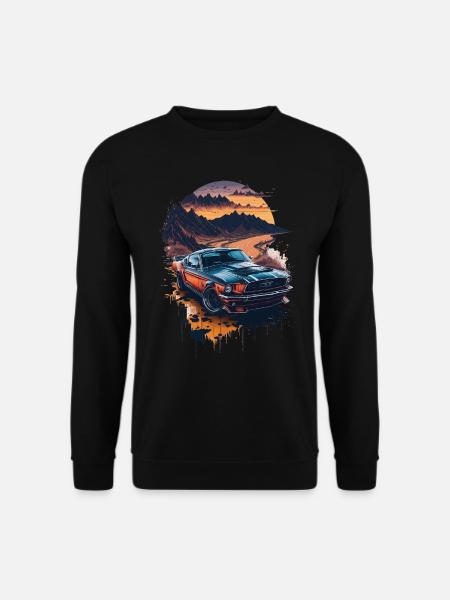 Klassischer Sportwagen - Unisex Pullover - Schwarz