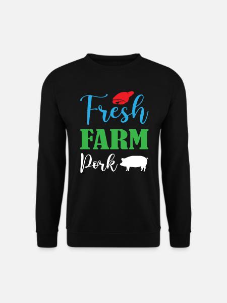 Fresh Farm Pork - Unisex Sweatshirt - black