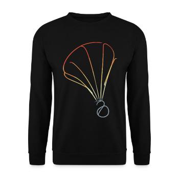 Retro Federball Skizze - Unisex Pullover - Schwarz - Vorne - Alina (178cm) & Michal (187cm)