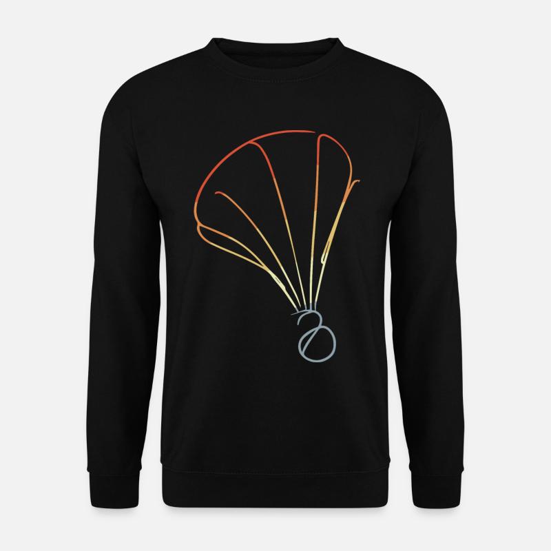 Retro Shuttlecock Sketch - Unisex Sweatshirt - black
