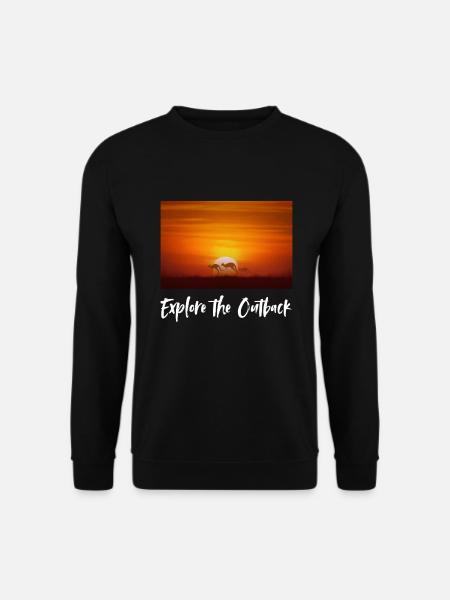 Explore the outback - Unisex Pullover - Schwarz