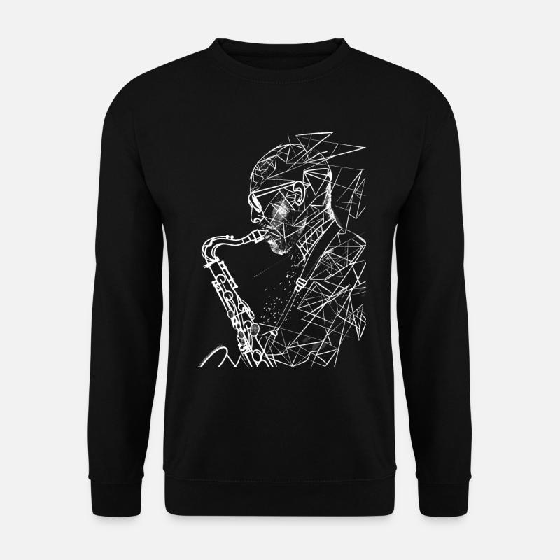 Saxophone Player Sketch - Unisex Sweatshirt - black