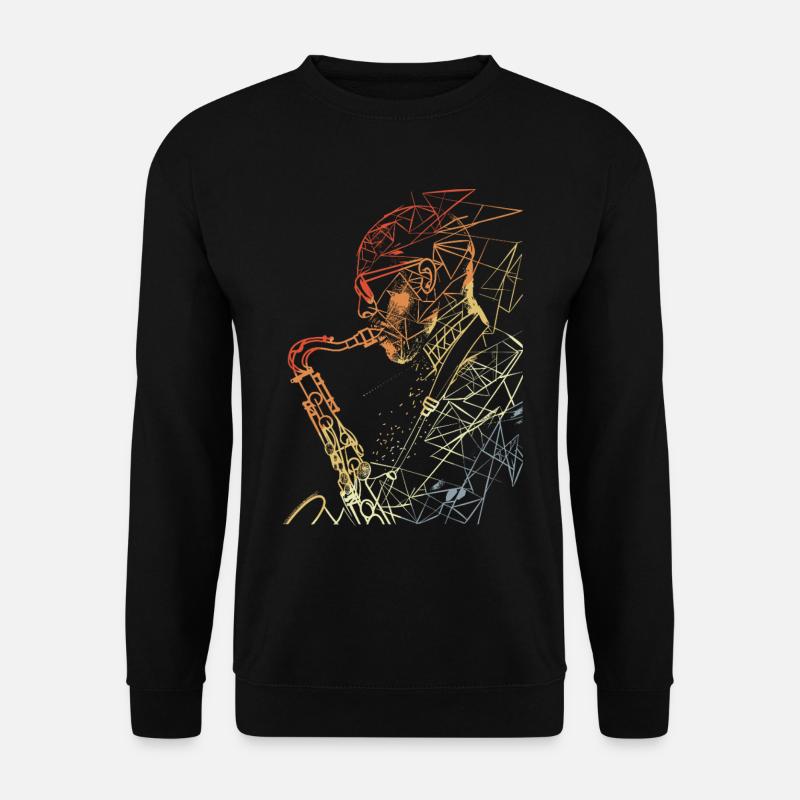 Saxophonist Retro - Unisex Sweatshirt - black