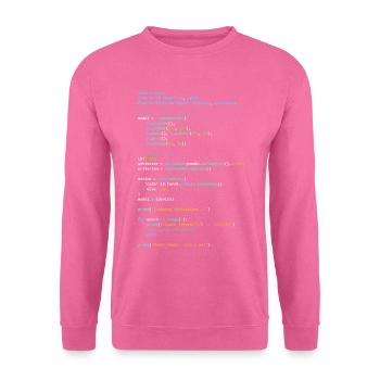 Programmierer Humor - Entwickler Logik und Technik - Unisex Pullover - Pink - Vorne