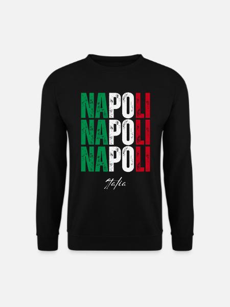 Naples Italy, souvenir of Naples - Unisex Sweatshirt - black