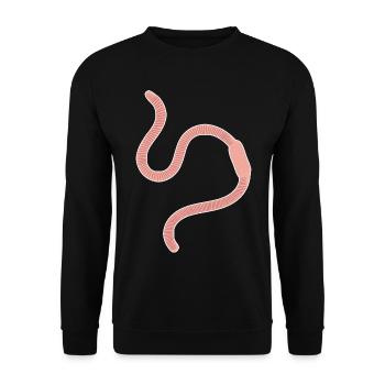 Regenwurm - Unisex Pullover - Schwarz - Vorne - Alina (178cm) & Michal (187cm)