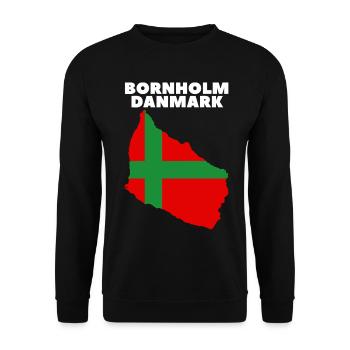 Bornholm Danmark - Unisex Pullover - Schwarz - Vorne - Alina (178cm) & Michal (187cm)