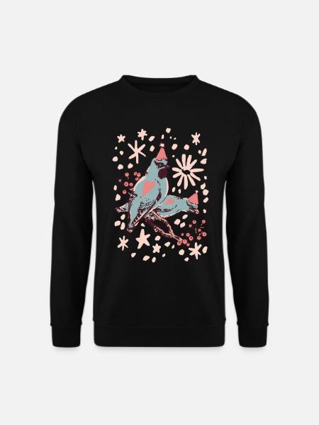 WEIHNACHTSVÖGEL - Unisex Pullover - Schwarz