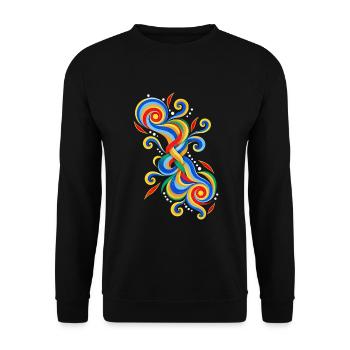 Sangama - Unisex Pullover - Schwarz - Vorne - Alina (178cm) & Michal (187cm)