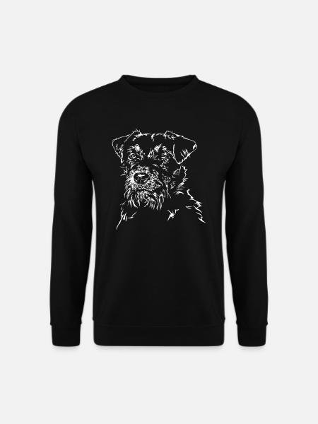 DEUTSCHER JAGDTERRIER Rauhaar Jagdhund Wilsigns - Unisex Pullover - Schwarz