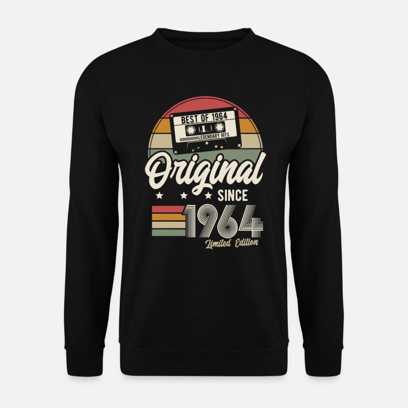 Original seit 1964 Retro Vintage Geburtstag - Unisex Pullover - Schwarz