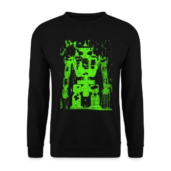 Robot de combat robot Killerrobot utilisé-look - Sweat-shirt Unisexe - noir - Devant - Alina (178cm) & Michal (187cm)