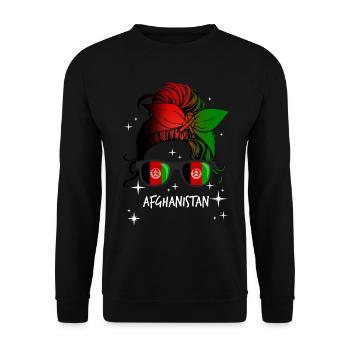 Afghanistan - Unisex Sweatshirt - black - Front - Alina (178cm) & Michal (187cm)