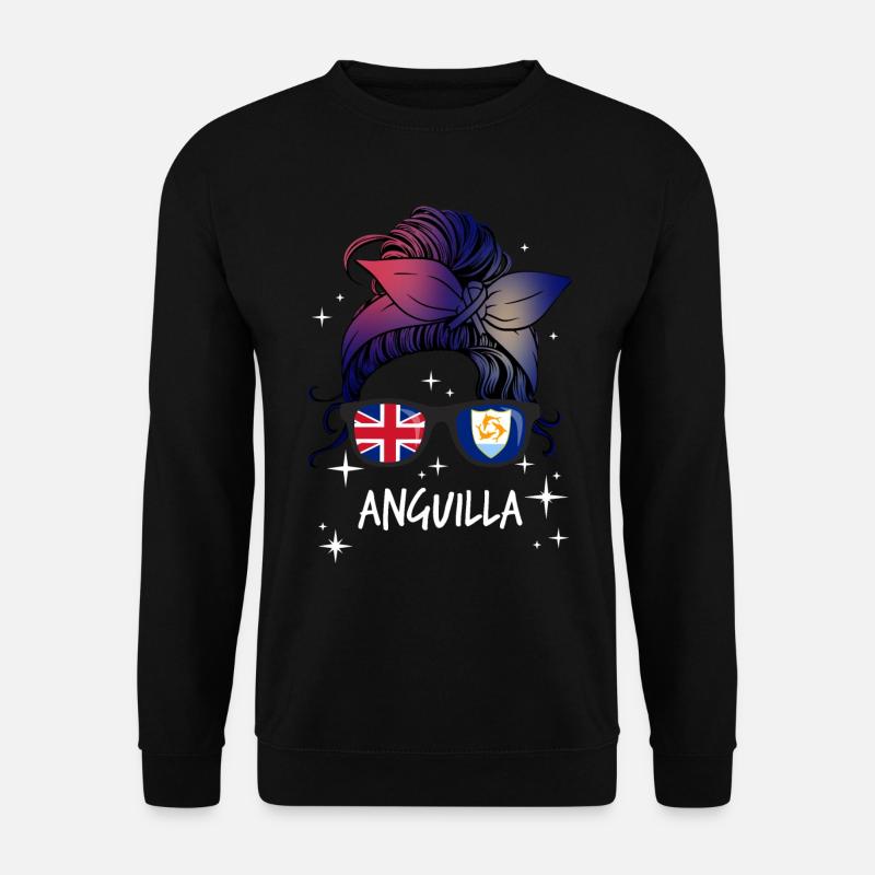 Anguilla - Unisex Pullover - Schwarz