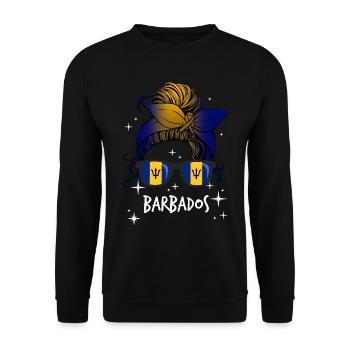 Barbados - Unisex Pullover - Schwarz - Vorne - Alina (178cm) & Michal (187cm)