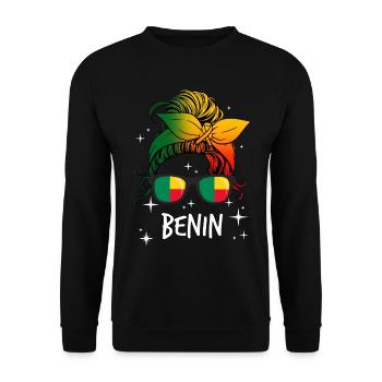 Bermudes - Sweat-shirt Unisexe - noir - Devant - Alina (178cm) & Michal (187cm)