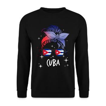 Cuba - Sweat-shirt Unisexe - noir - Devant - Alina (178cm) & Michal (187cm)