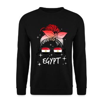 Ägypten - Unisex Pullover - Schwarz - Vorne - Alina (178cm) & Michal (187cm)