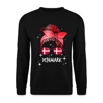 Danemark - Sweat-shirt Unisexe - noir - Devant - Alina (178cm) & Michal (187cm)
